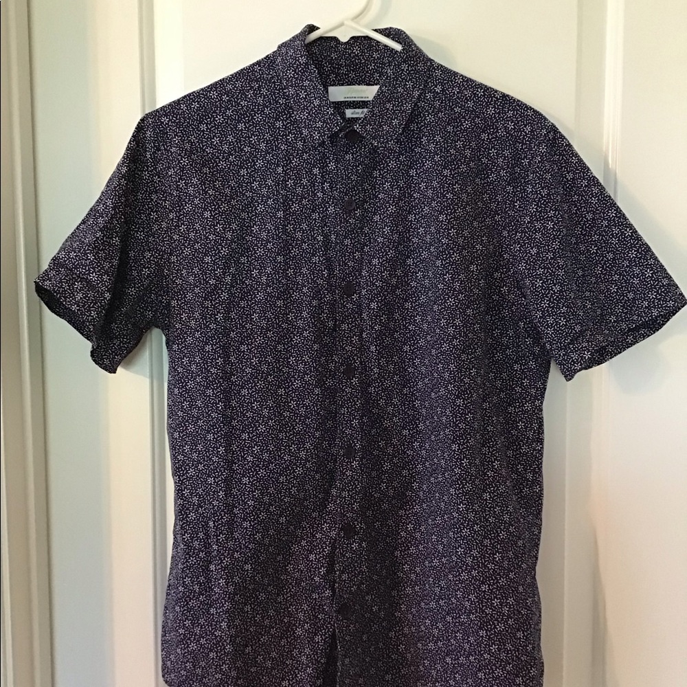 Topman print button up
